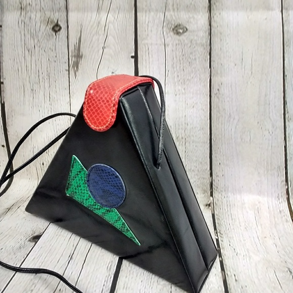Gino Handbags - Gino vintage 80's leather patchwork crossbody